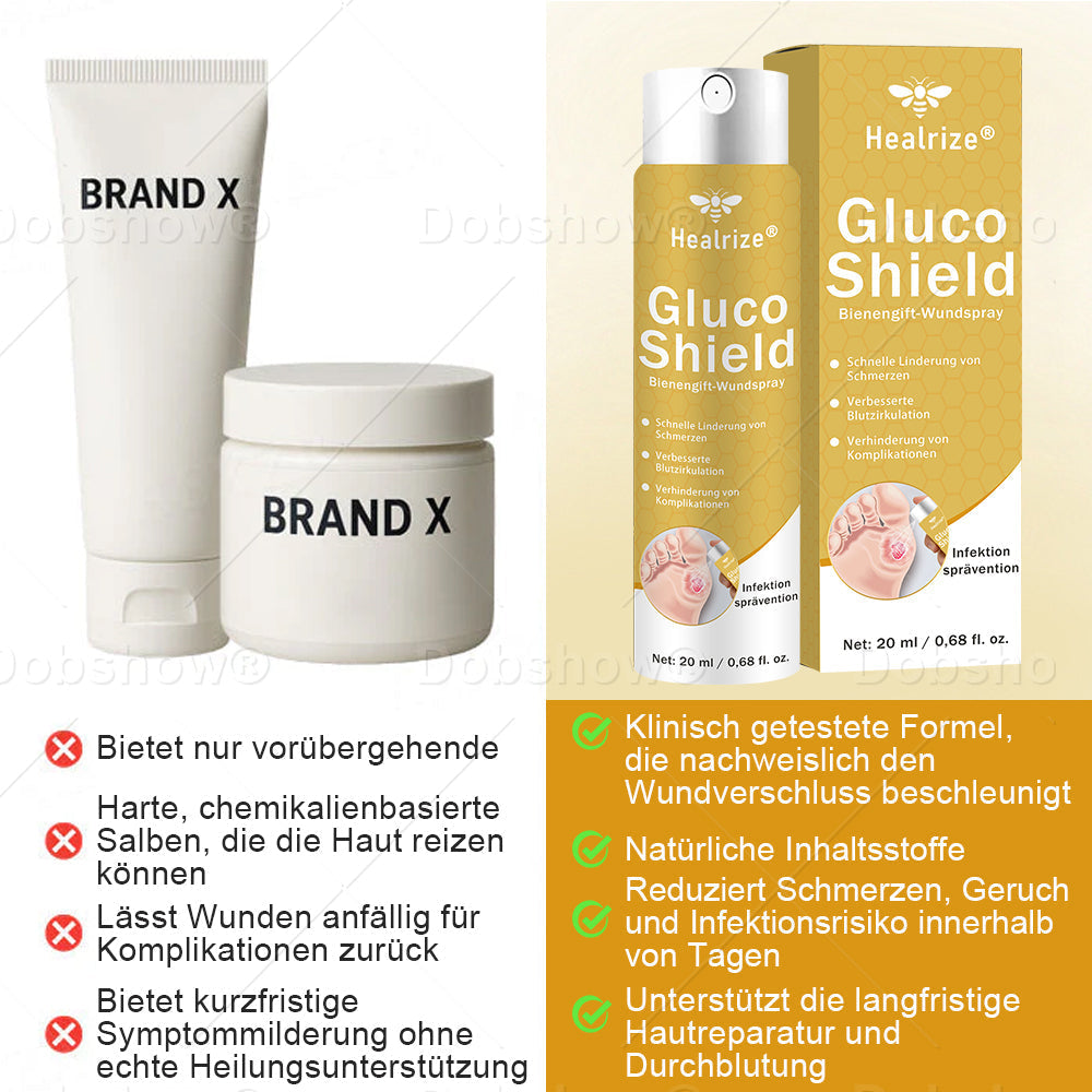 🔥Bestseller🔥Healrize® GlucoShield Bienengift-Wundspray🎉 Zeitlich begrenzter Sonderrabatt