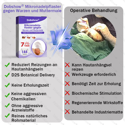 ⭐Dobshow® Mikronadelpflaster gegen Warzen und Muttermale