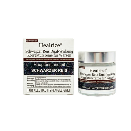 ⭐ Bestseller  | Healrize® Schwarzer Reis Dual-Wirkung Korrekturcreme für Warzen