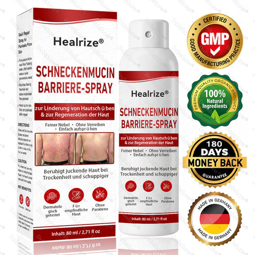 ⭐ Bestseller | Healrize® Schneckenmucin-Barriere-Spray zur Linderung von Hautschüben und zur Regeneration der Haut-𝘿𝙚𝙪𝙩𝙨𝙘𝙝𝙡𝙖𝙣𝙙𝙨 𝙉𝙧. 1 𝙨𝙥𝙧ü𝙝𝙗𝙖𝙧𝙚 𝘽𝙖𝙧𝙧𝙞𝙚𝙧𝙚-𝙋𝙛𝙡𝙚𝙜𝙚 𝙗𝙚𝙞 𝙋𝙨𝙤𝙧𝙞𝙖𝙨𝙞𝙨✨