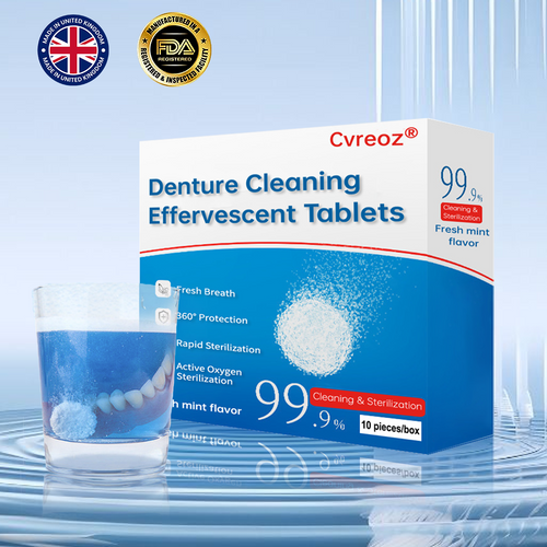 Cvreoz® Denture Cleaning Effervescent Tablets🦷