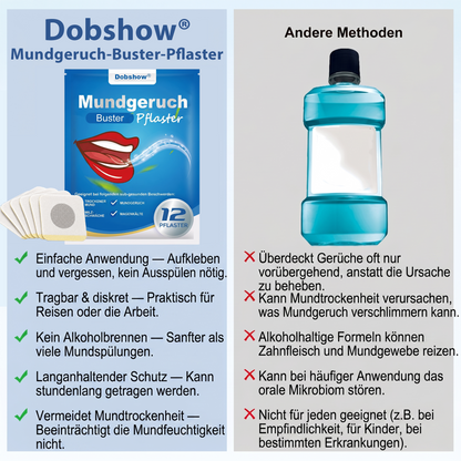 🎉Sonderrabatt für begrenzte Zeit-Dobshow® Mundgeruch-Buster-Pflaster-Reguliert die Darmflora und beseitigt Mundgeruch.-Don’t Miss Out🔥