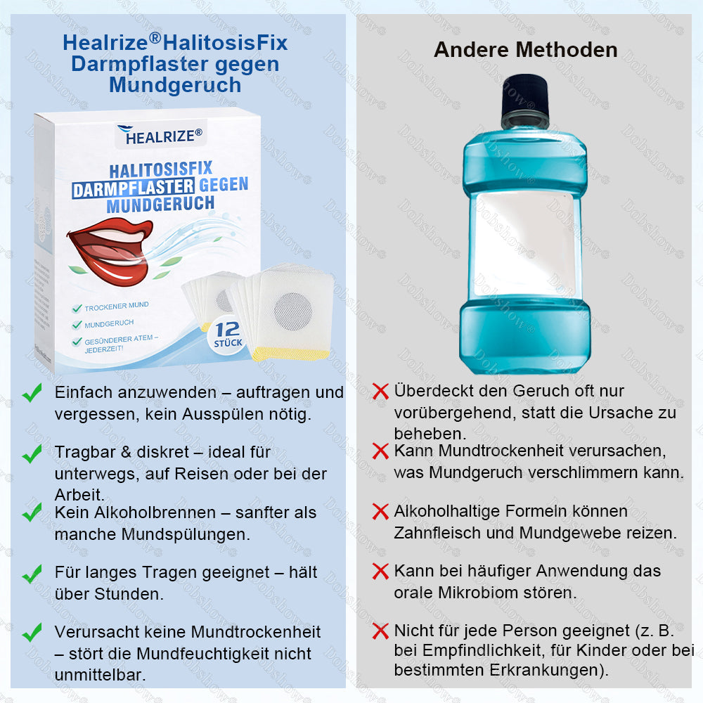 🔥Bestseller🔥Healrize® HalitosisFix Darmpflaster gegen Mundgeruch🎉Sonderrabatt für begrenzte Zeit