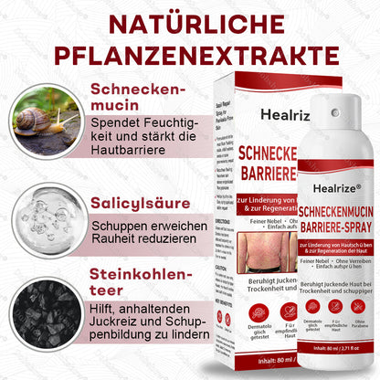 ⭐ Bestseller | Healrize® Schneckenmucin-Barriere-Spray zur Linderung von Hautschüben und zur Regeneration der Haut-𝘿𝙚𝙪𝙩𝙨𝙘𝙝𝙡𝙖𝙣𝙙𝙨 𝙉𝙧. 1 𝙨𝙥𝙧ü𝙝𝙗𝙖𝙧𝙚 𝘽𝙖𝙧𝙧𝙞𝙚𝙧𝙚-𝙋𝙛𝙡𝙚𝙜𝙚 𝙗𝙚𝙞 𝙋𝙨𝙤𝙧𝙞𝙖𝙨𝙞𝙨✨