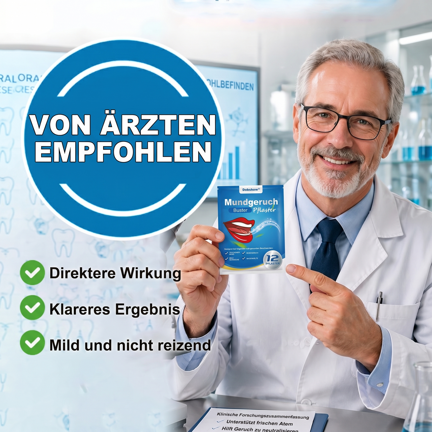 🎉Sonderrabatt für begrenzte Zeit-Dobshow® Mundgeruch-Buster-Pflaster-Reguliert die Darmflora und beseitigt Mundgeruch.-Don’t Miss Out🔥