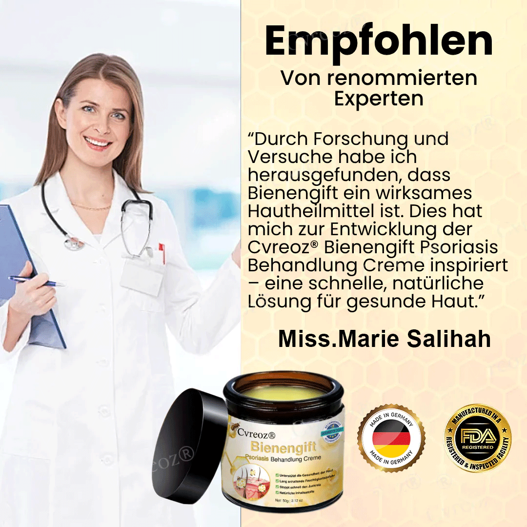 Cvreoz® Bienengift Psoriasis Behandlung Creme