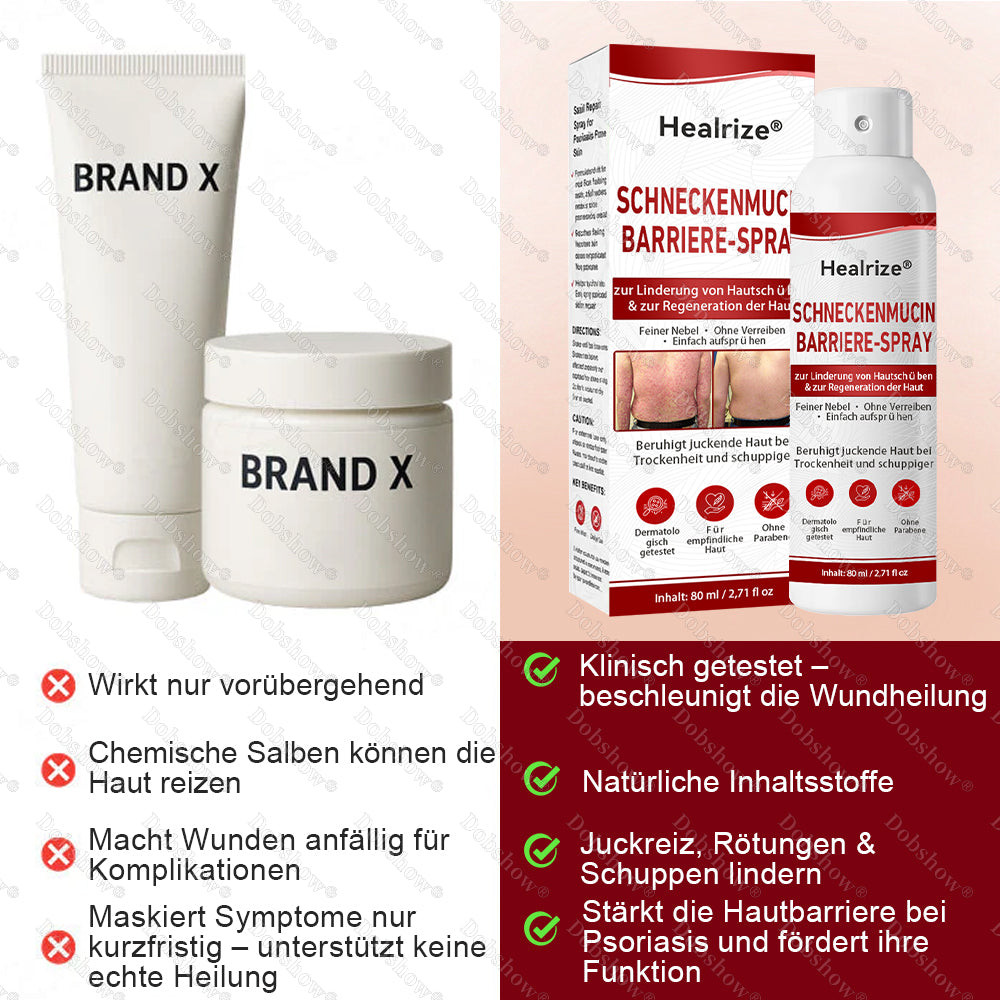 ⭐ Bestseller | Healrize® Schneckenmucin-Barriere-Spray zur Linderung von Hautschüben und zur Regeneration der Haut-𝘿𝙚𝙪𝙩𝙨𝙘𝙝𝙡𝙖𝙣𝙙𝙨 𝙉𝙧. 1 𝙨𝙥𝙧ü𝙝𝙗𝙖𝙧𝙚 𝘽𝙖𝙧𝙧𝙞𝙚𝙧𝙚-𝙋𝙛𝙡𝙚𝙜𝙚 𝙗𝙚𝙞 𝙋𝙨𝙤𝙧𝙞𝙖𝙨𝙞𝙨✨