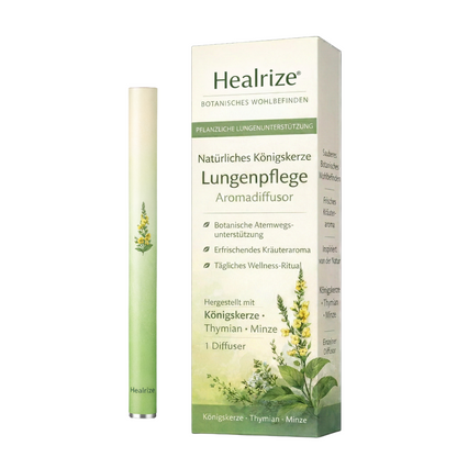 🍃Healrize® Natural Mullein Lung Support Aroma Diffuser – Deep Lung Cleanse Support