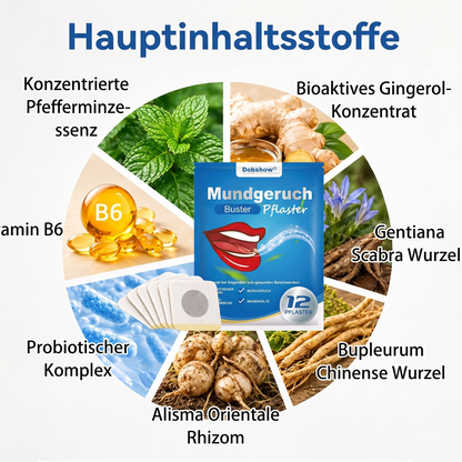 🎉Sonderrabatt für begrenzte Zeit-Dobshow® Mundgeruch-Buster-Pflaster-Reguliert die Darmflora und beseitigt Mundgeruch.-Don’t Miss Out🔥