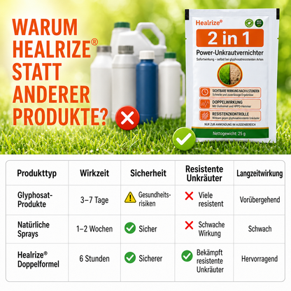 🏆 𝙊𝙛𝙛𝙞𝙯𝙞𝙚𝙡𝙡𝙚𝙧 𝙎𝙝𝙤𝙥 | Healrize® 2-in-1 Maximalstärke Herbizid : Schnelle Wirkung gegen glyphosatresistente Unkräuter