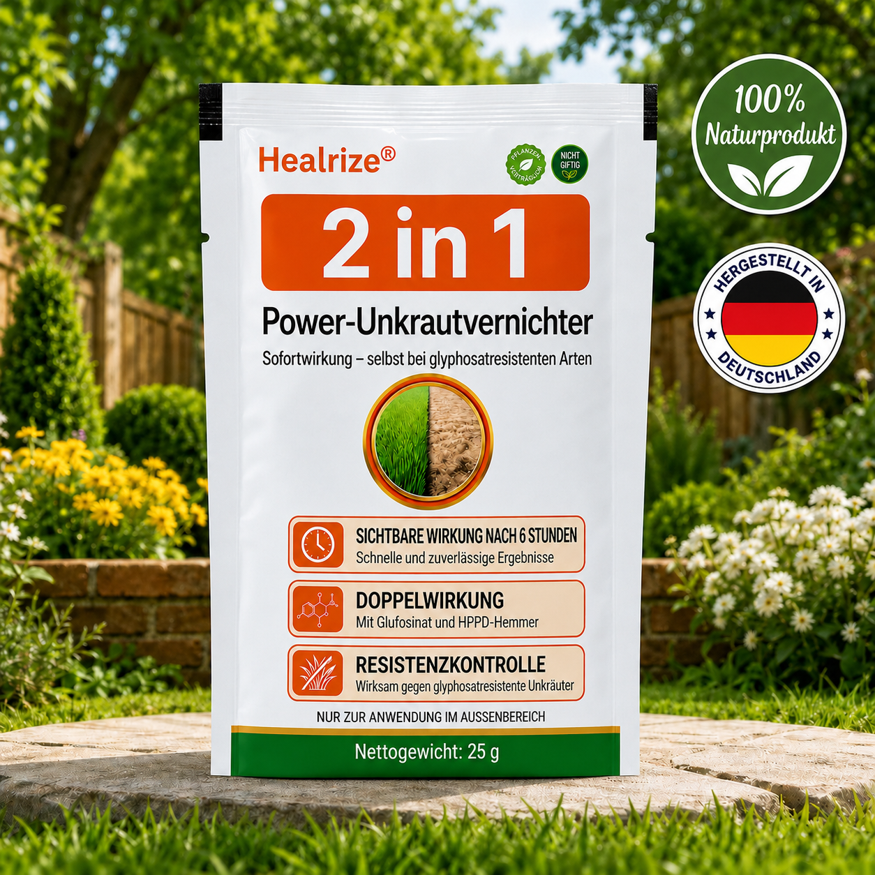 🏆 𝙊𝙛𝙛𝙞𝙯𝙞𝙚𝙡𝙡𝙚𝙧 𝙎𝙝𝙤𝙥 | Healrize® 2-in-1 Maximalstärke Herbizid : Schnelle Wirkung gegen glyphosatresistente Unkräuter