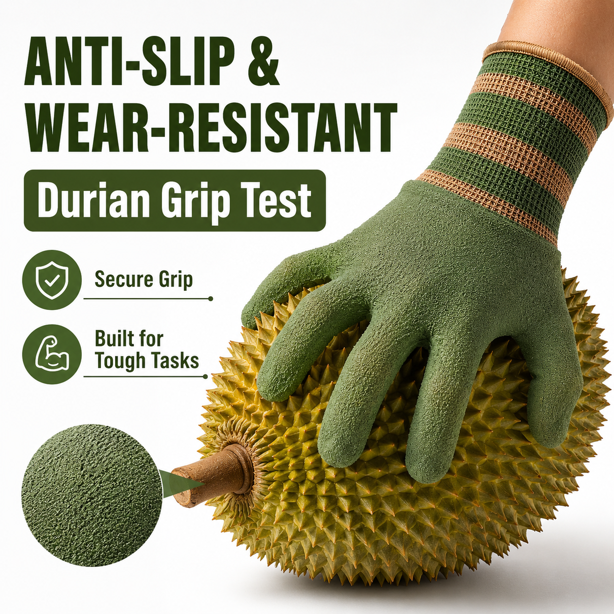 🍂Sfrcord® Heavy-Duty Waterproof Gardening & Work Gloves with Anti-Slip Rubber Grip
