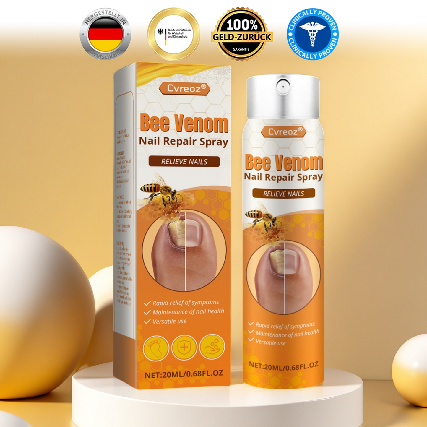 Cvreoz® Bienengift Nagel-Reparatur Spray