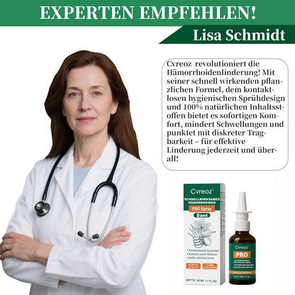 🎄Weihnachts-Sale |Cvreoz® SCHNELLWIRKSAMES HÄMORRHOIDEN-PRO SPRAY